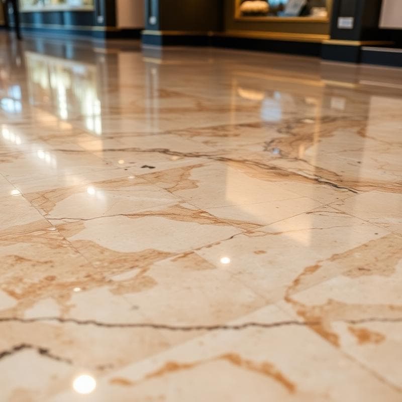 Restauração de piso de mármore e granito